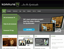 Tablet Screenshot of kommune-tv.dk